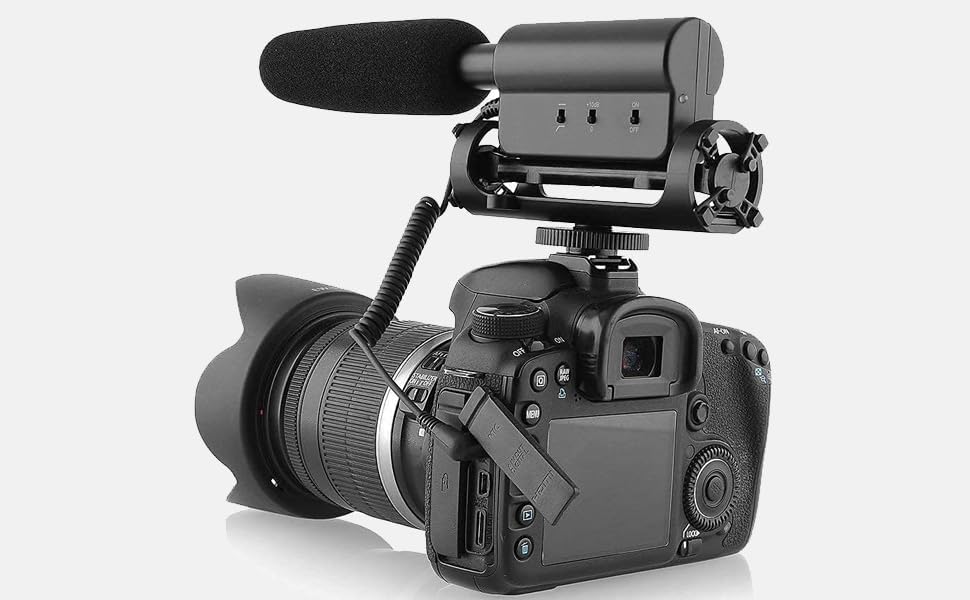 Amazon.com: Stereo Microphone with Windscreen (Shotgun) for Sony
